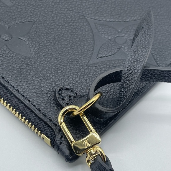 Louis Vuitton Neverfull Empreinte Monogram Pochette Clutch Wristlet Pouch Rare - Picture 11 of 15